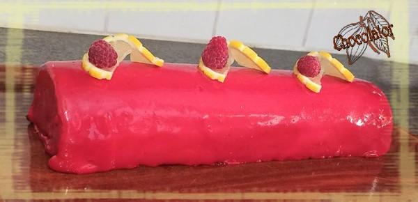 Buche framboise citron